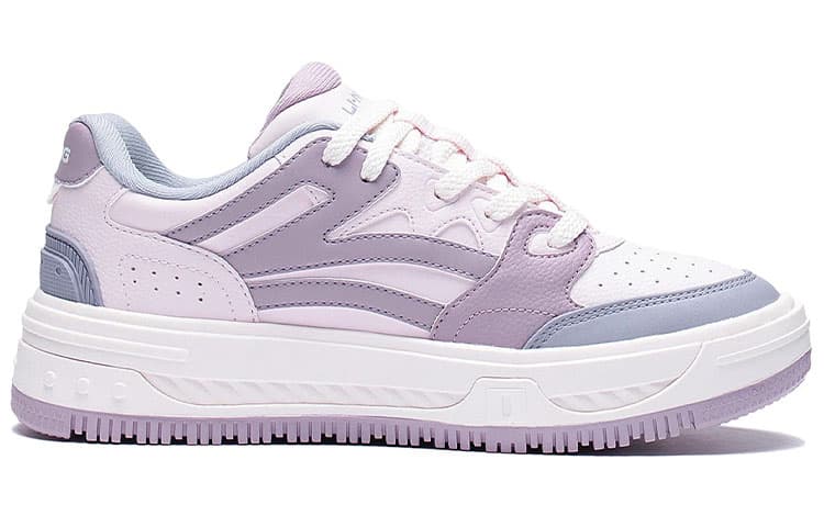 LINING Skateboard Shoes Women's Low-Top Pink Purple 3