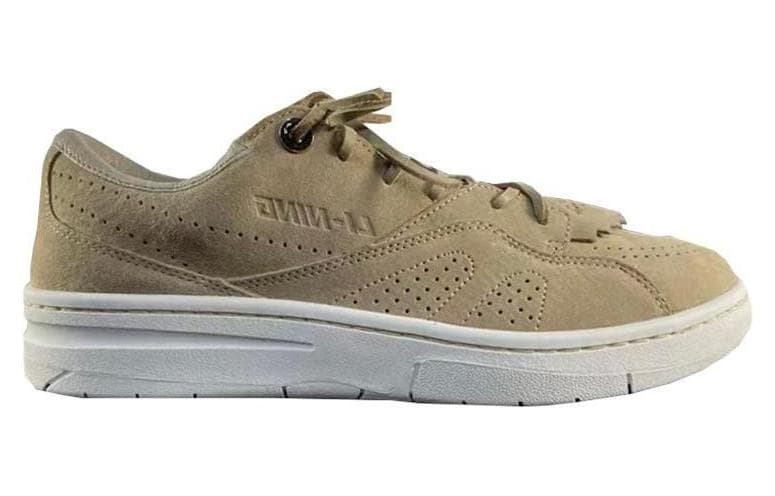 LiNing Skateboard Shoes Men Low-Top Brown White 3