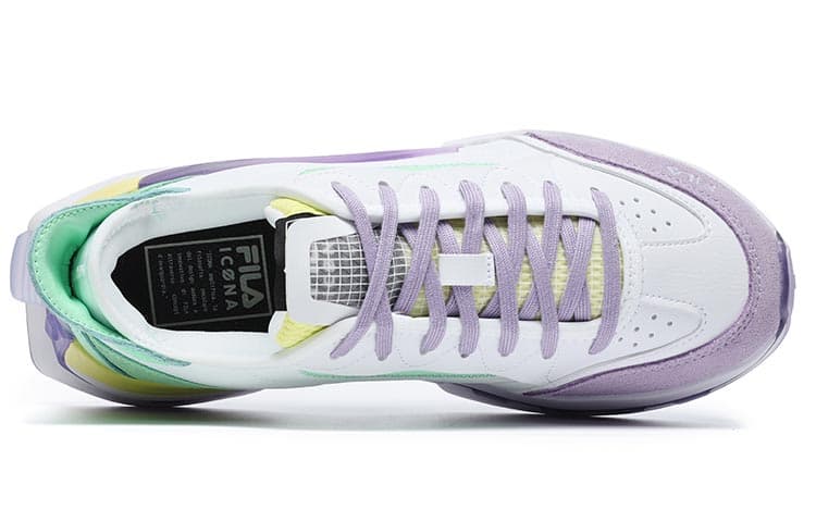 FILA Km Shoes 'White Purple Aqua' Women's 6