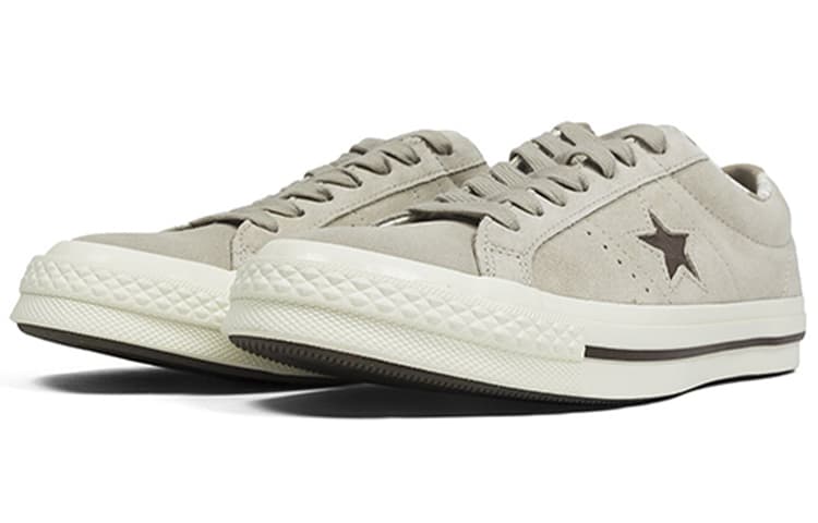 Converse One Star Mens Beige Tropical Ox Trainers 4