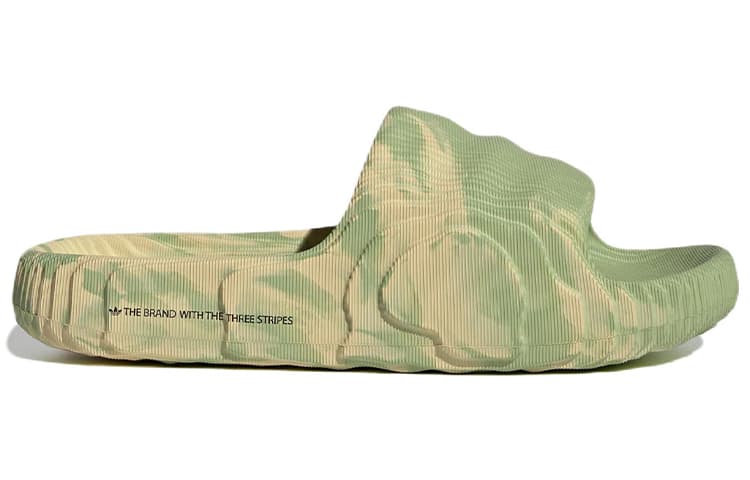 Adidas Originals Adilette 22 Slides Magic Lime St Desert Sand 3