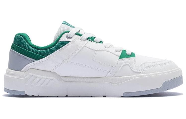 LiNing ACE V2 Anti-Slip Wear-Resistant Low-Top Skateboard Shoes Women's White Green 3