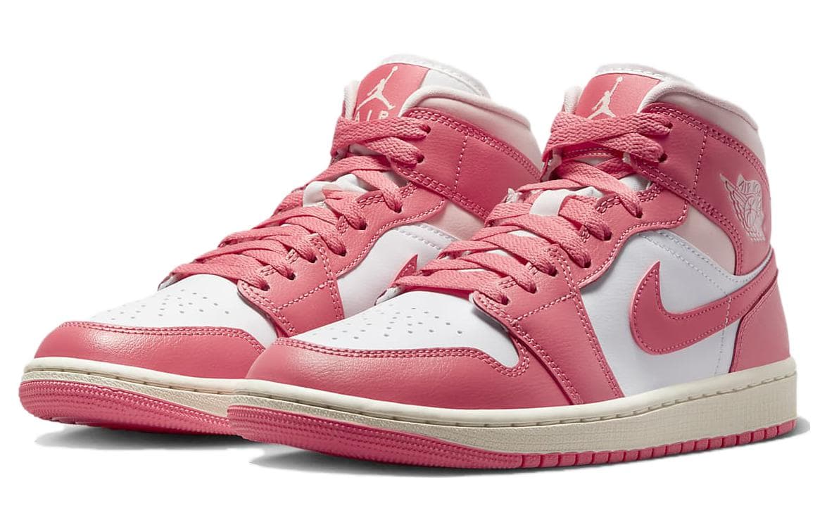 JORDAN 1 Mid Strawberries And Cream Women's 6