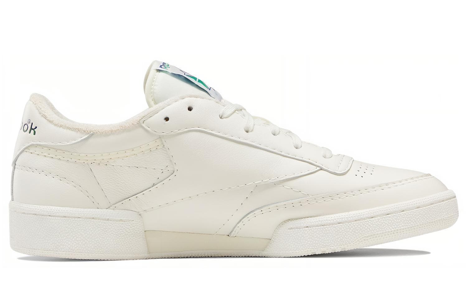 Reebok Club C 85 Chalk Cobalt Glen Green Logo 3