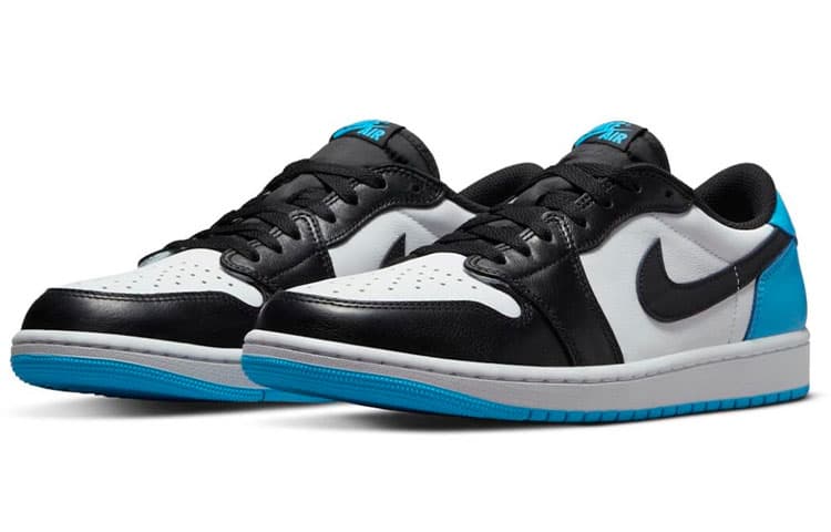 JORDAN 1 Retro Low Og Black Dark Powder Blue 6