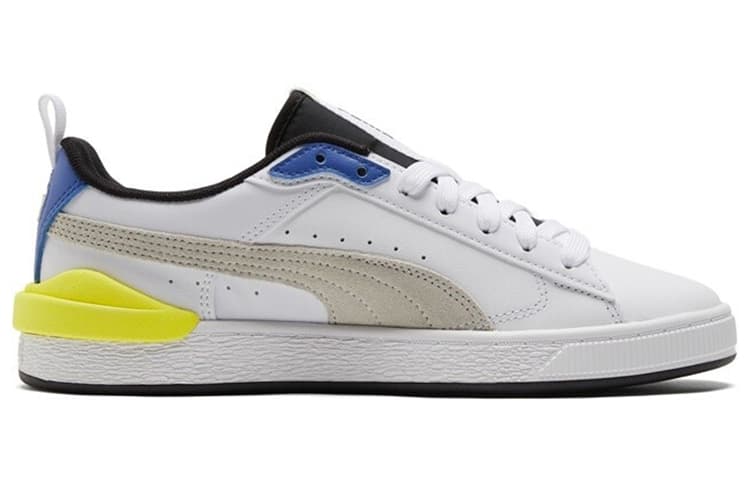 PUMA Suede Bloc 'White Silver Blue' 3