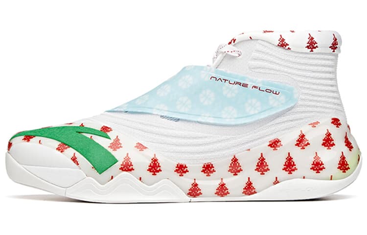 ANTA Thompson KT6 Series "Christmas" White-red-green Combat Basketball Shoes