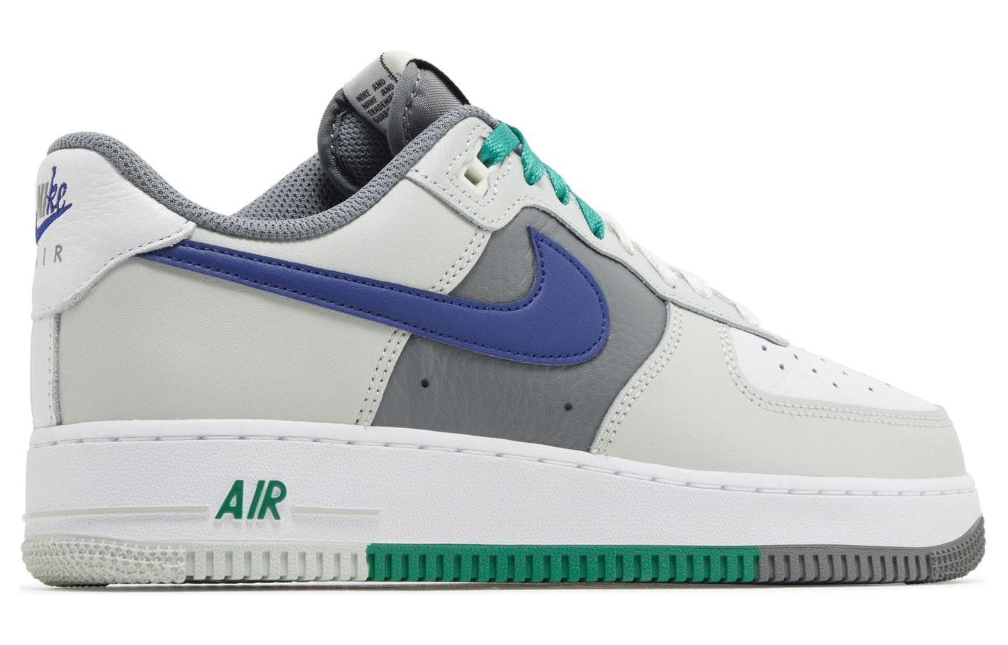 Nike Air Force 1 Low '07 LV8 Split Light Silver Deep Royal Blue 6