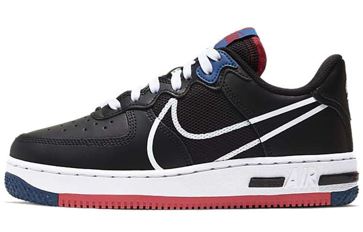 Nike Air Force 1 Low React SU Black Gym Red GS 2