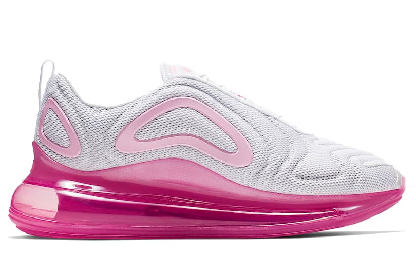 Nike Air Max 720 White Pink Rise Laser Fuchsia Women's 5