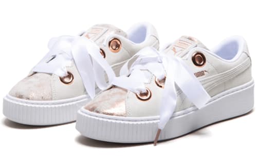PUMA Platform Kiss Artica 'White Gold' Women's 4