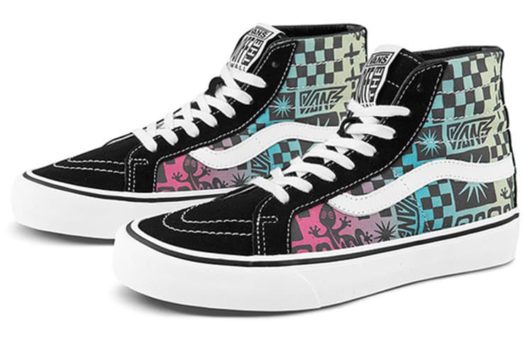 Vans SK8 HI Black Green White 4