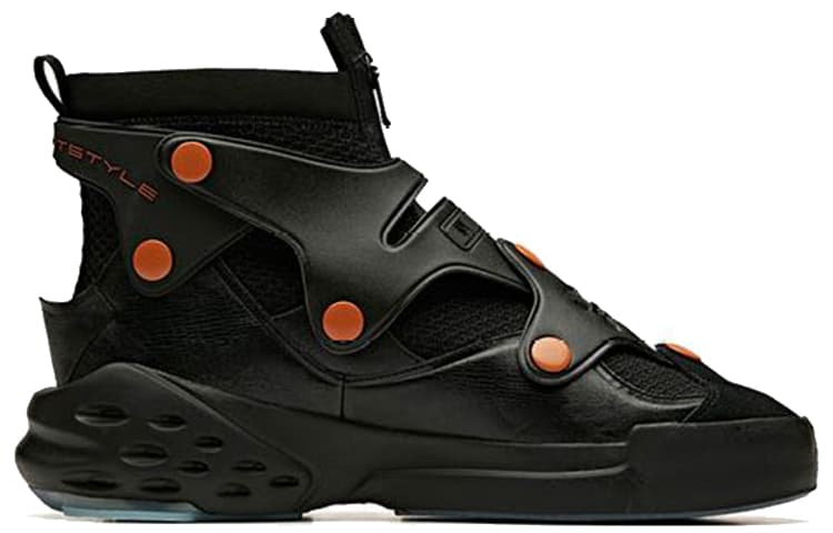 ANTA Bastard Casual Shoes Men High-Top Black/Bronze/Oxygen Blue 4