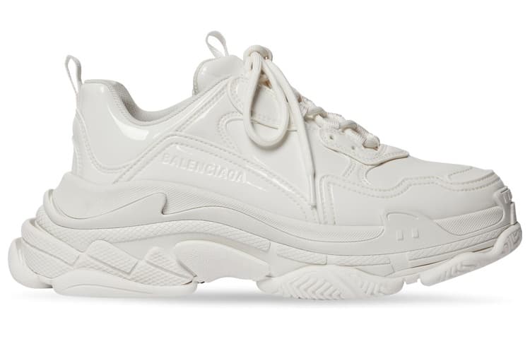 Balenciaga Triple S Sneakers 'White Rubber' Women's 3