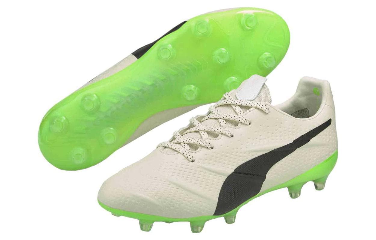 PUMA King Platinum 21 Vegan Fg Ag 'Ivory Glow Green Glare' 6