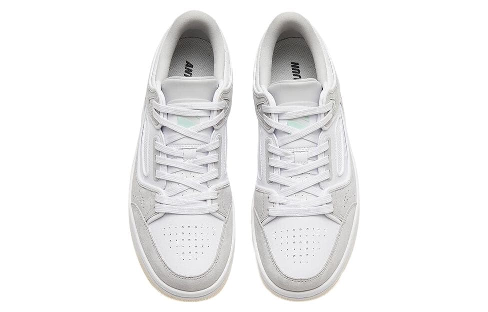 Anta Anta Champion All Weather Series Slip-Resistant Cushioning Low-Top Skateboard Shoes Men's White Gray 6