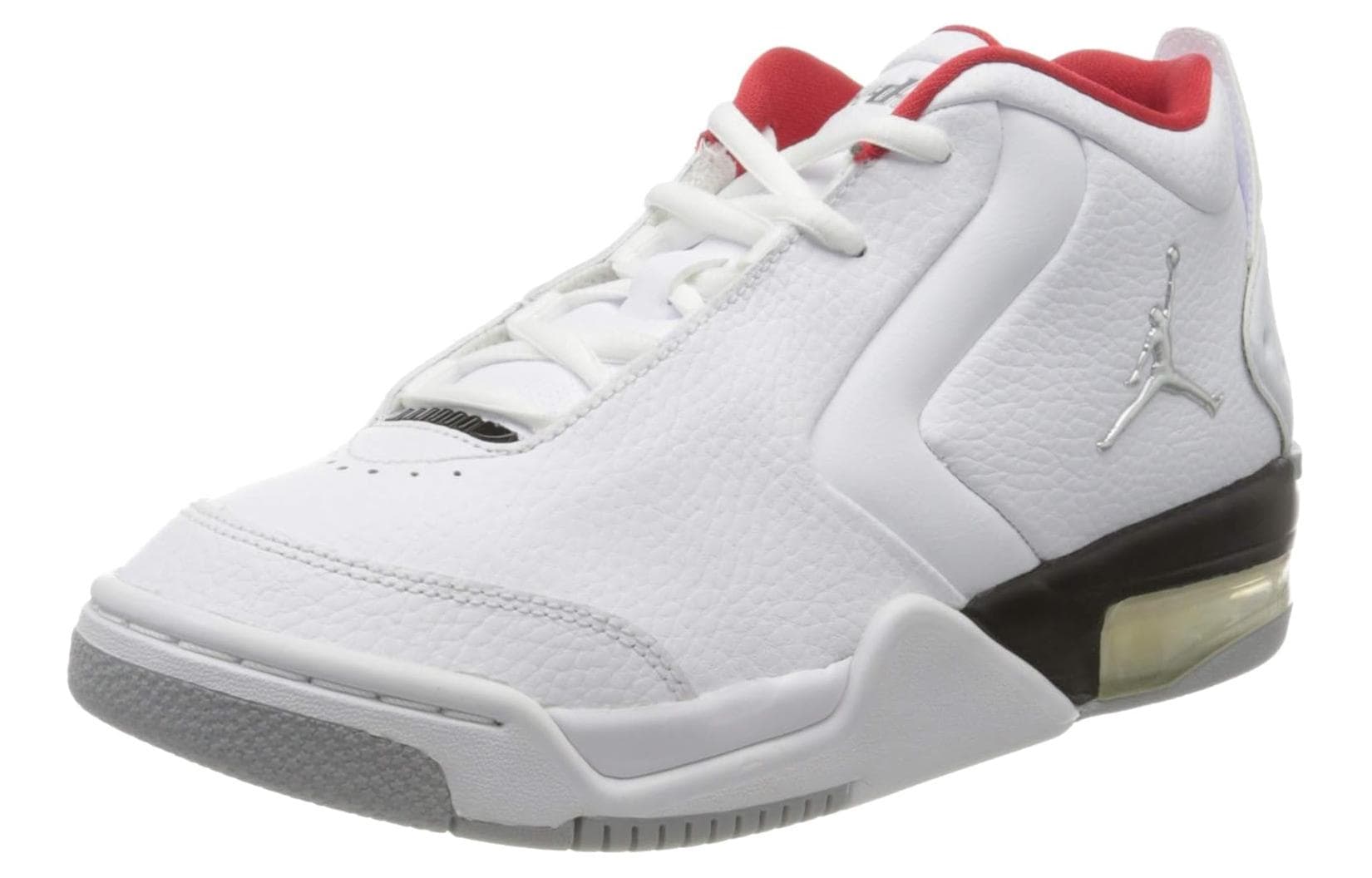 Jordan Big Fund Mid Top Children's Basketball Shoes White Red Black Teenagers 4