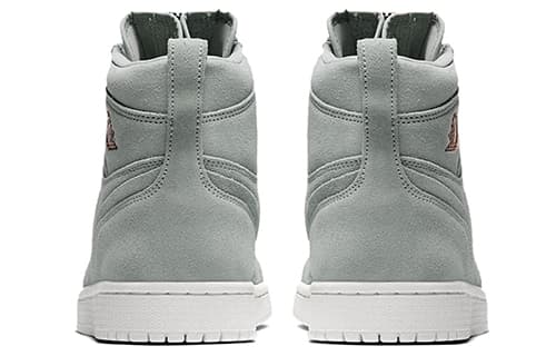 JORDAN Air JORDAN 1 Vintage Basketball Shoes Women's High Top Gray 6