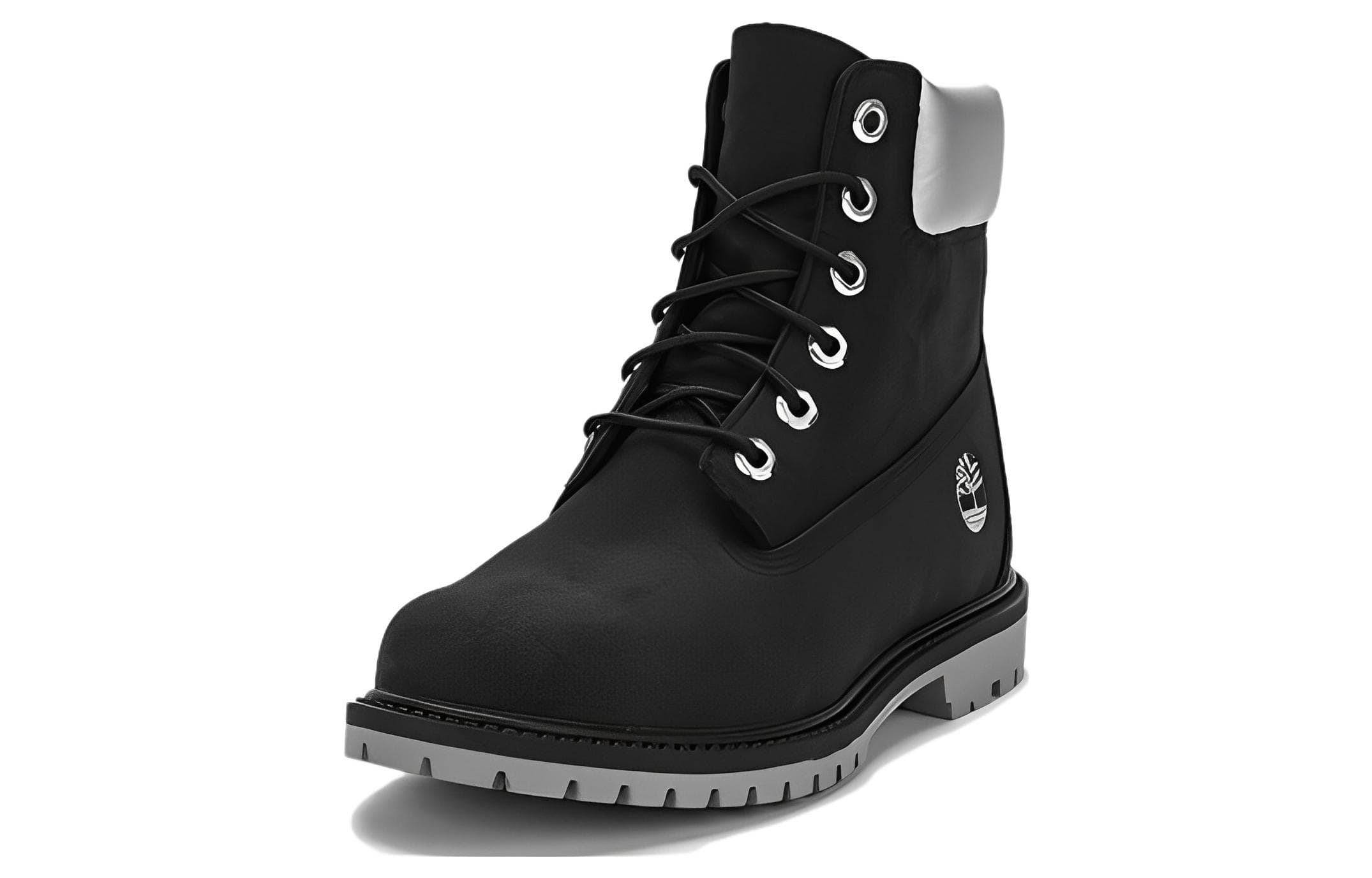 Timberland 6 Inch Heritage Cupsole Waterproof Boots 'Black Nubuck With Silver Collar' Women's 4