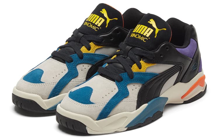 PUMA Performer Vtg 'Gray Black Yellow' 6