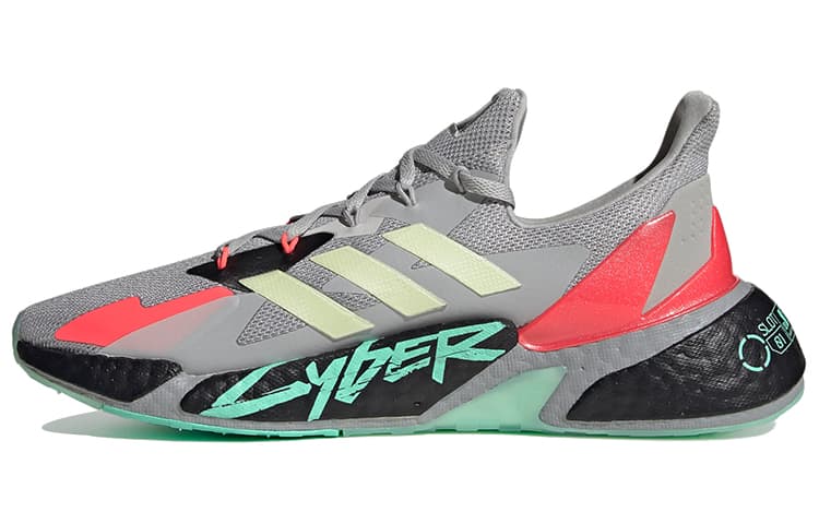 Adidas X9000L4 Cyberpunk 2077 Grey Yellow Zest Pink 2