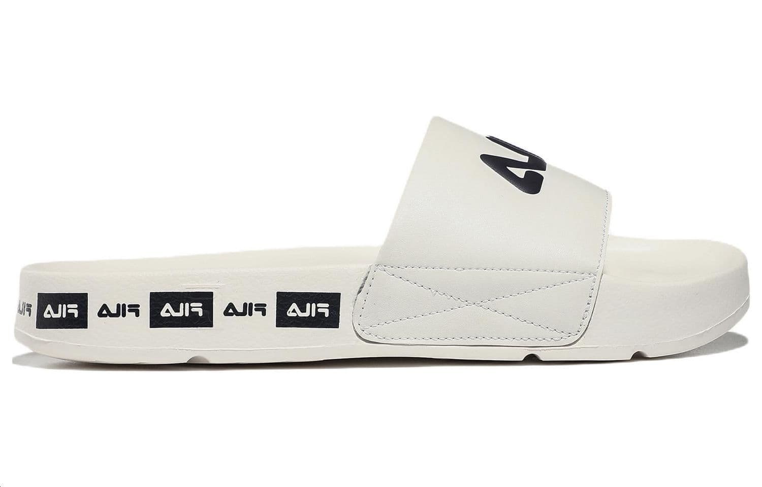FILA Sports Slippers Unisex White Black Korean Version 'White Black' 4