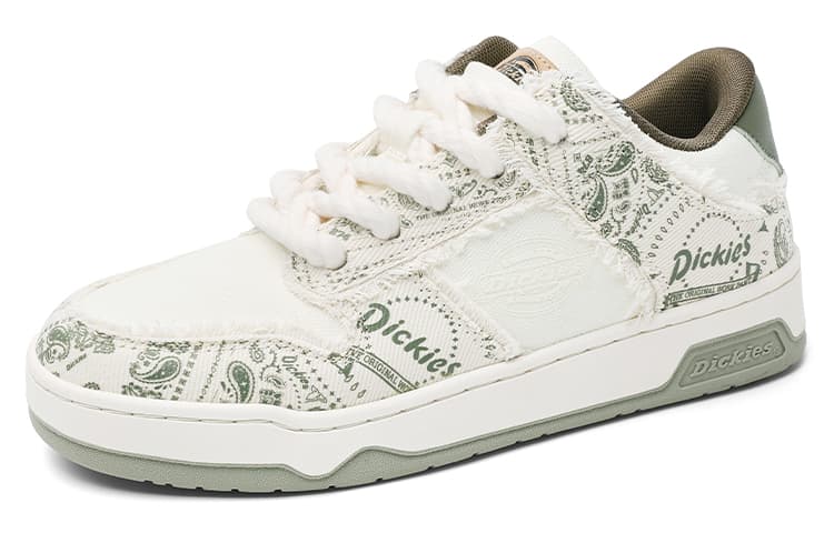 Dickies Low Top Skateboard Shoes Unisex White Porcelain Gray 2