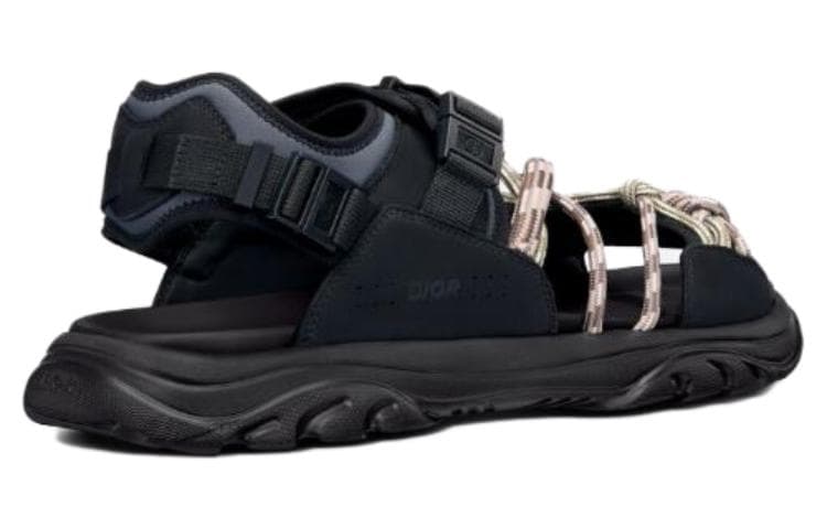DIOR H Town Sandal Black Gray Brown 5
