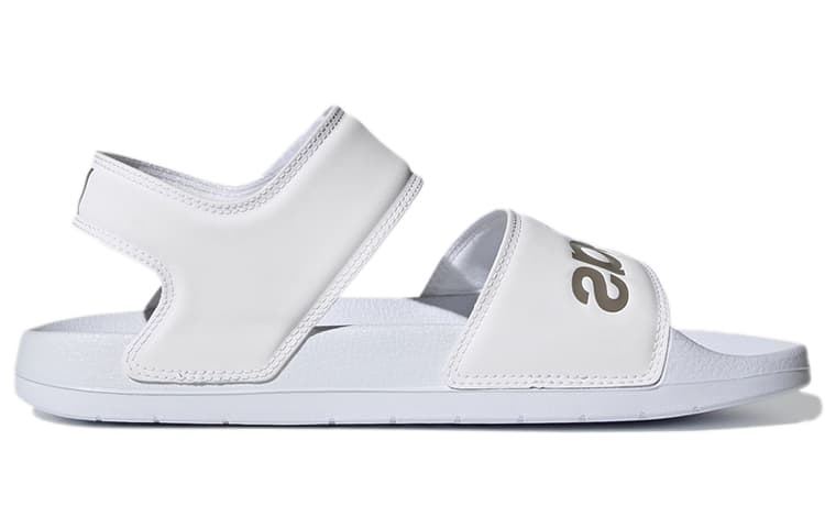 Adidas Adilette Sandal 'White Champagne Metallic' Women's 4