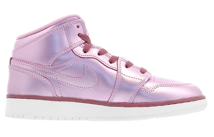 JORDAN 1 Mid Pink Rise GS 3