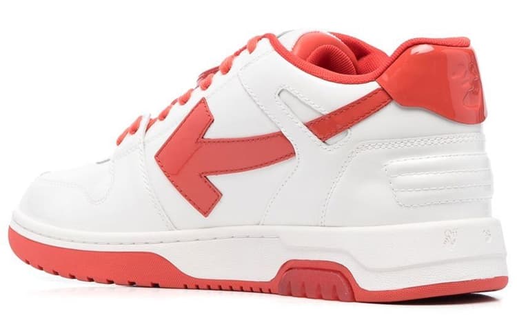 OFF WHITE Out Of Office Low Top Sneakers 'Red White' 6