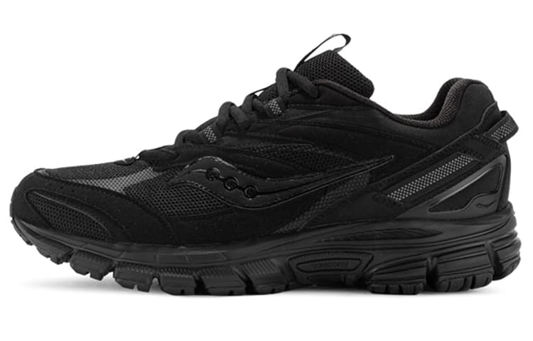 Saucony Cohesion 2K Casual Cushioned Wear-Resistant Waterproof Slip-Resistant Low-Top Running Shoes Unisex Black