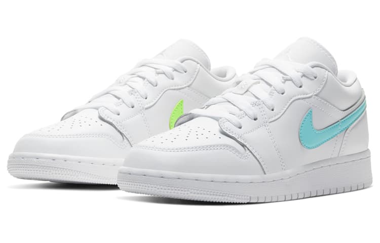 Jordan 1 Low White Neon GS 3