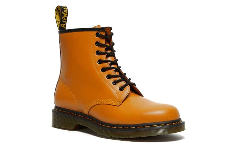 Dr.Martens Dr.Martens 1460 Smooth Leather Lace Up Boots 'Orange' 6