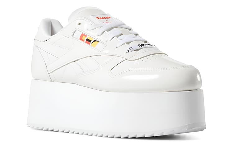Reebok Gigi Hadid X Reebok Classic Leather Triple Thick Sole Casual Skateboarding Shoes White Women's 6