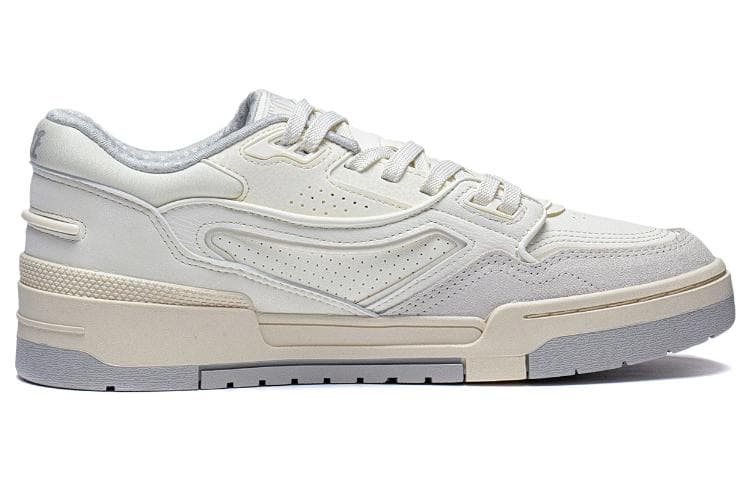 LiNing 001 BTC Anti-Slip Wear-Resistant Low-Top Skateboard Shoes Ecru 4