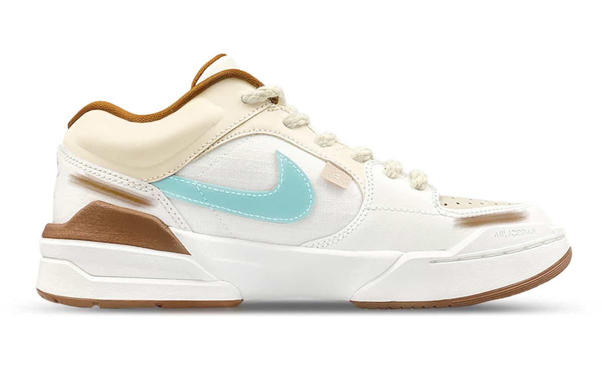 Jordan Stadium 90 Low-Top Casual Shoes Women's White Brown Green 3