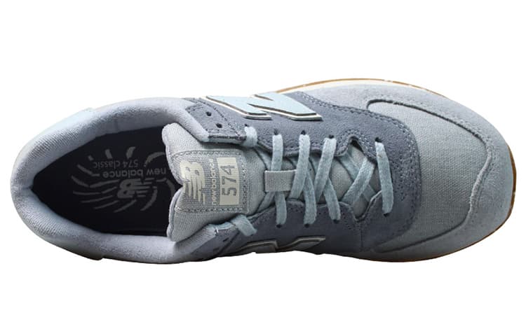 New Balance NB 574 Running Shoes Unisex Low-Top Light Blue/White/Brown 6