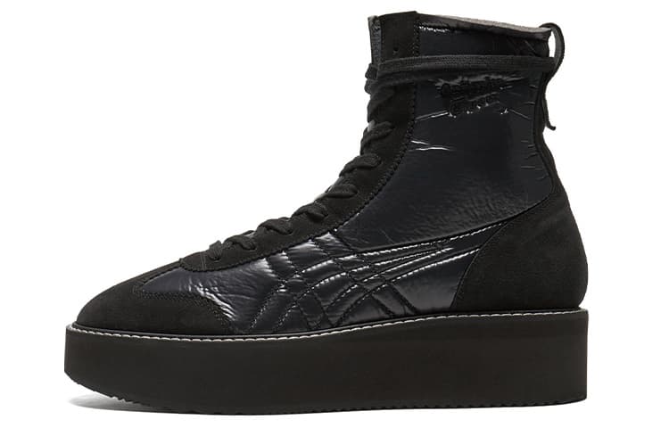Onitsuka Tiger Delegation Chunk Skateboard Shoes Unisex High top Black 2