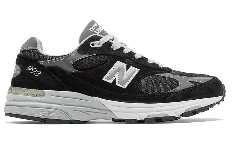 New Balance 993 MiUSA Black Grey Women's 4