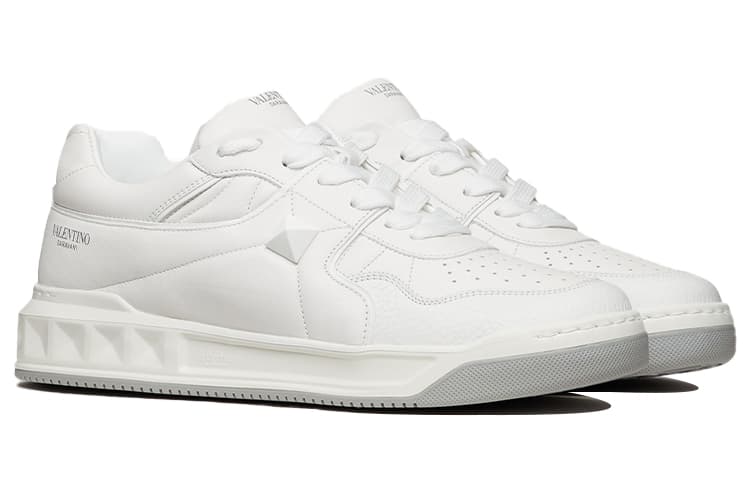 Valentino One Stud Low 'White Grey' 2023 6