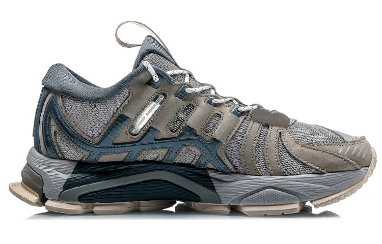 LiNing Casual Shoes Men Low-Top Gray 4