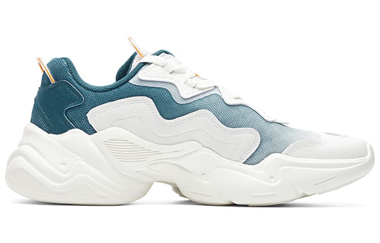 ANTA Life Collection Chunky Sneakers Men Low-Top White Blue 4