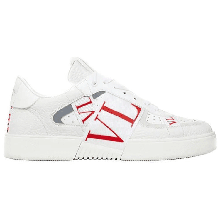 Valentino VL7N Low Top Stylish Skateboarding Shoes Men's White Red 3