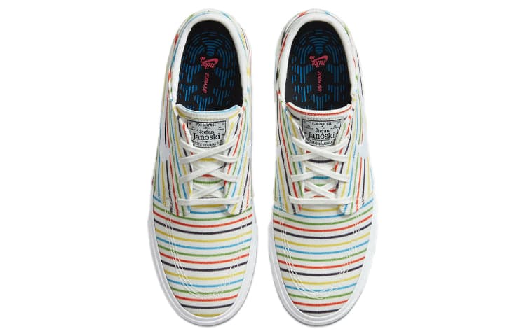 Nike Sb Zoom Stefan Janoski Canvas Multi Color Pinstripes 5