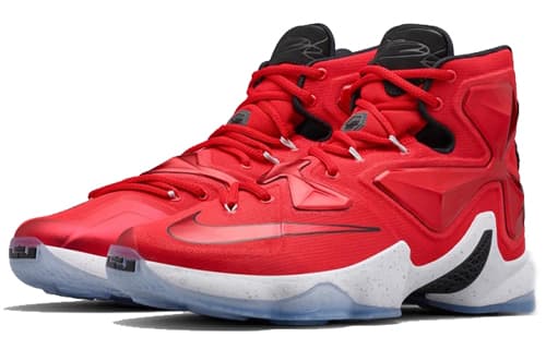 Nike Lebron 13 Basketball Shoes Men High-Top Red White 6