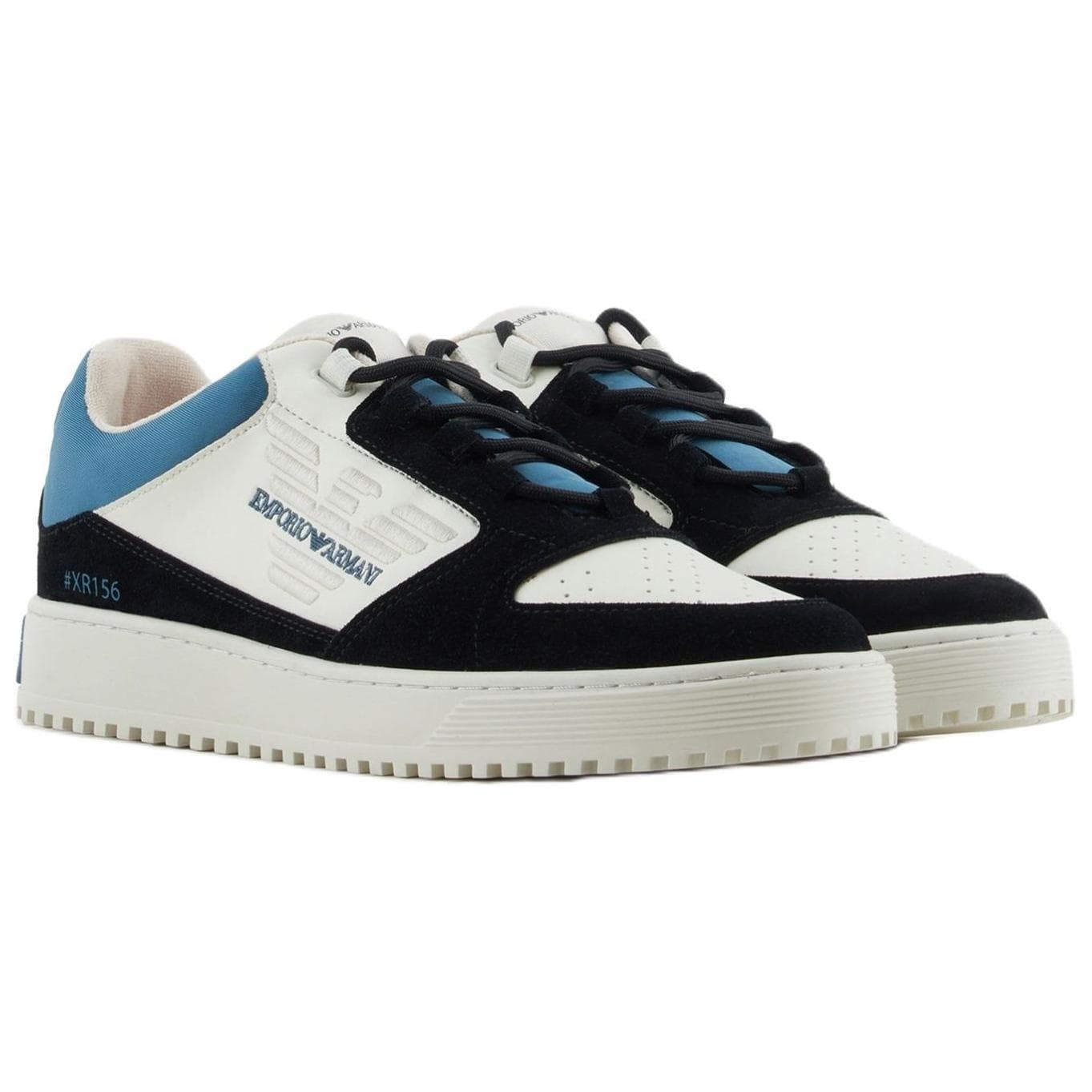 EMPORIO ARMANI Low-Top Skateboard Shoes Men's Blue Black 6