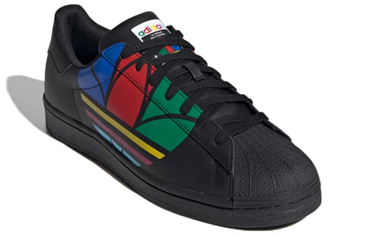 Adidas Superstar Pure 'Colorful Trefoil   Core Black' 6