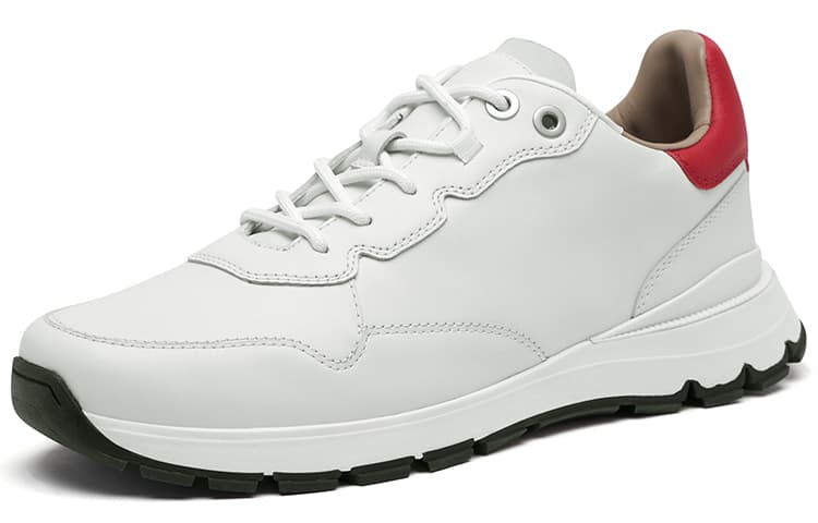Clarks Low Top Casual Shoes Men's White 3