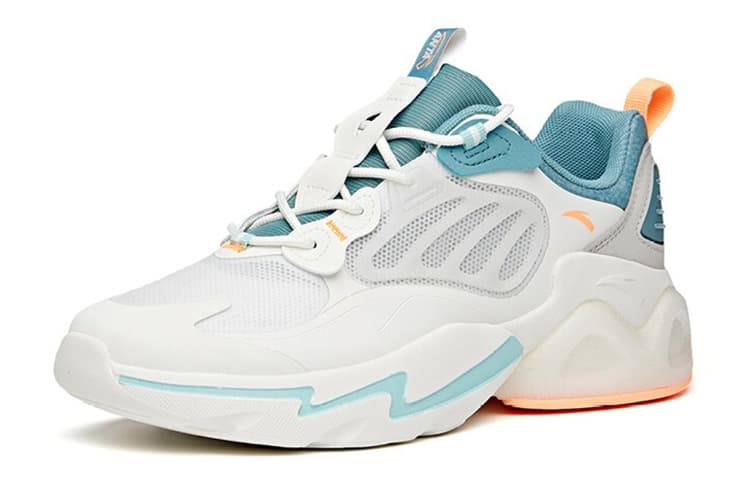 Anta Millennium 2.0 Anti-Slip Wear-Resistant Low-Top Dad Shoes White Green 4